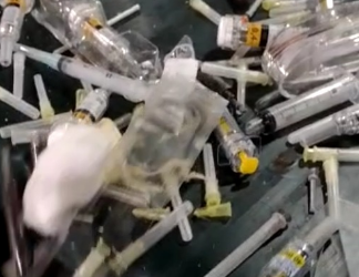 Agulhas e seringas são encontradas em recicláveis em  Jaraguá do Sul