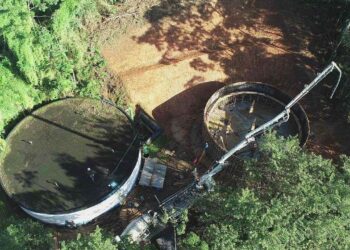 Novo reservatório de água em Guaramirim começa a ser concretado