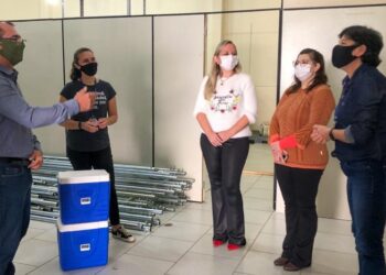 Lunelli participa do movimento Unidos pela Vacina e faz doação para Guaramirim