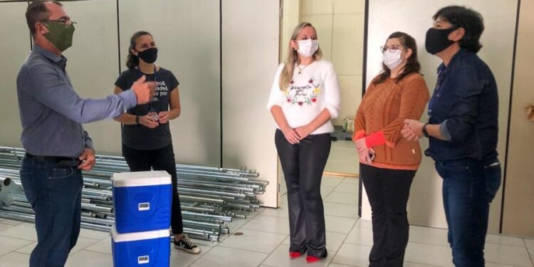 Lunelli participa do movimento Unidos pela Vacina e faz doação para Guaramirim