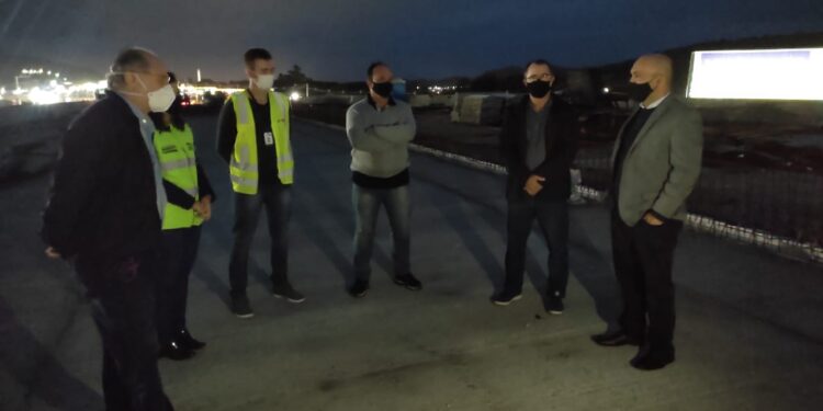 Secretário de Infraestrutura de Santa Catarina confere obras na BR-280, em Guaramirim