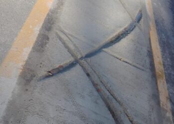 Calçadas são alvo de vandalismo em Jaraguá do Sul