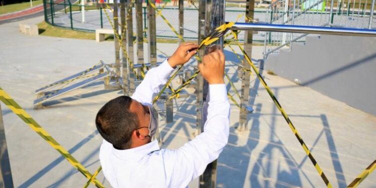 Proibida a permanência em parques, praças e áreas de lazer de Jaraguá do Sul