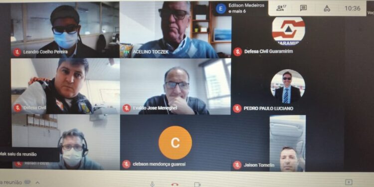 Defesa Civil de Guaramirim realiza treinamento online
