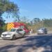 Bombeiros de Araquari são acionados para atender acidente na BR-280