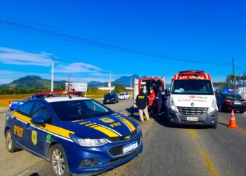 Ciclista sofre diversos ferimentos após ser atingido por caminhão em Guaramirim