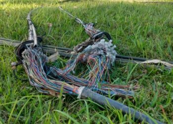 Moradores do Rio Cerro reclamam por estarem sem internet e telefone após fios cortados