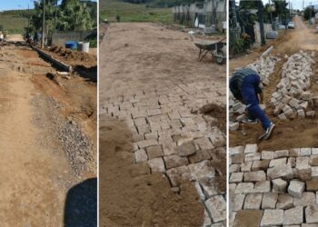 Prefeitura de Guaramirim pavimenta três ruas na Corticeirinha