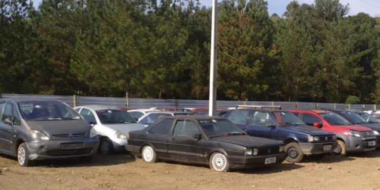 Mais de 250 veículos serão leiloados, em Jaraguá do Sul