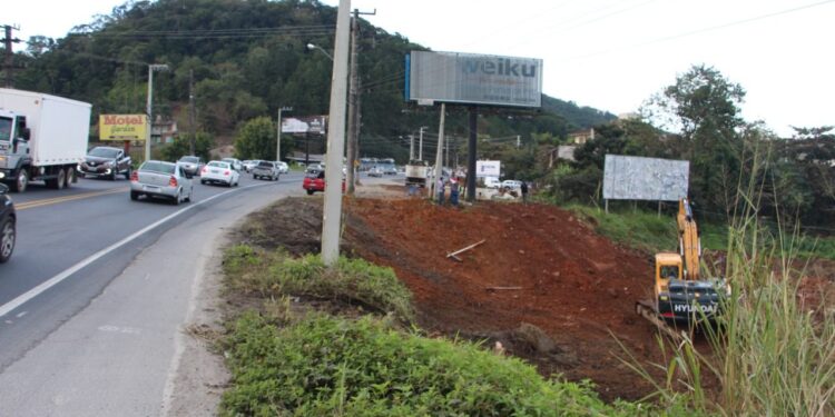 Obras de arte da BR-280 são iniciadas em Guaramirim