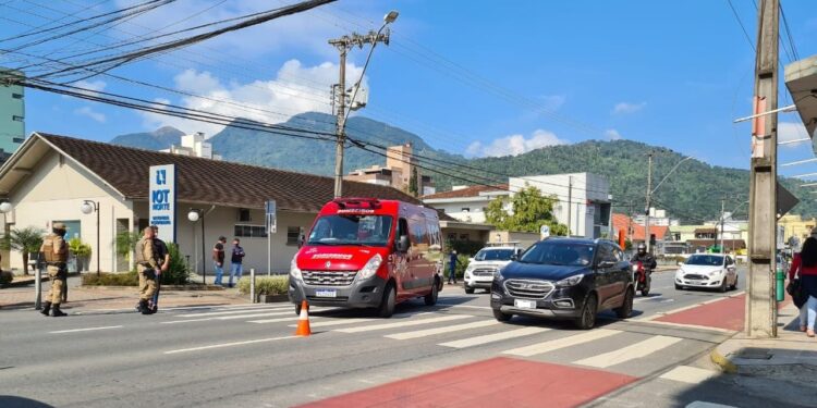 Adolescente fica ferido após acidente em Jaraguá do Sul
