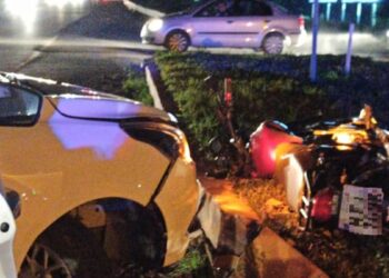 Motociclista fica ferido em acidente na BR-280, em Guaramirim