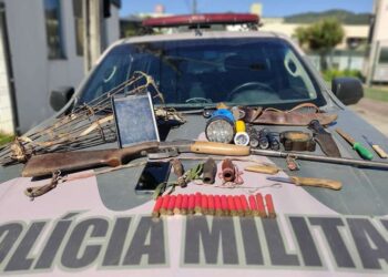 Polícia Ambiental é recebida a tiros por caçadores, em Schroeder