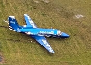 Avião de empresário jaraguaense sai da pista em Araquari