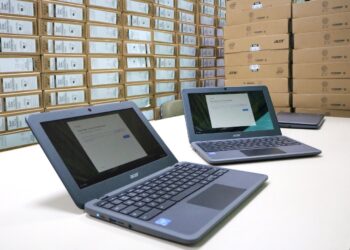Educação de Jaraguá do Sul recebe 840 Chromebooks