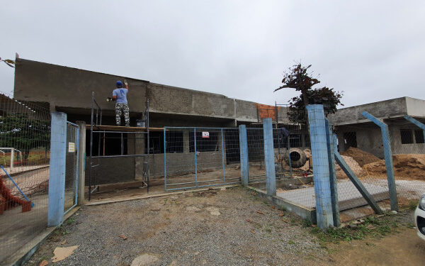 Retomadas as obras da escola municipal Professora Alice Olinger Dias, em Guaramirim