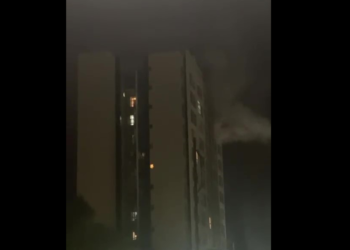 [Vídeo] Cão é salvo durante incêndio em apartamento em Jaraguá do Sul