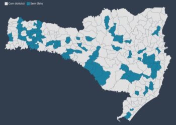 [Covid] 97 municípios de Santa Catarina não registraram óbito por Covid-19 em julho