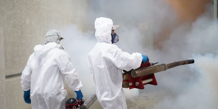 Arena Jaraguá recebe termonebulização para combater insetos