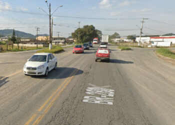 Acesso da BR-280 aos bairros Avaí e Guamiranga será fechado temporariamente devido obras