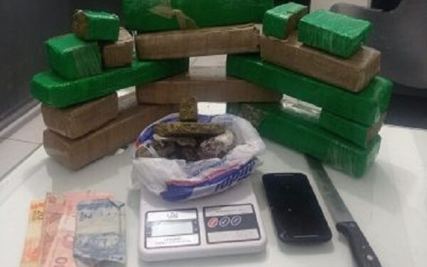 Polícia Militar apreende 6,5 quilos de maconha em Jaraguá do Sul