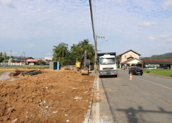 Obras de revitalização na Praça Nereu Ramos devem terminar no final do ano em Jaraguá do Sul