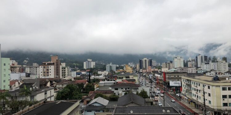 Jaraguá do Sul registra 44 milímetros de chuva em três dias