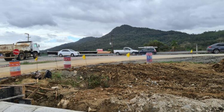 Acesso da BR-280 aos bairros Avaí e Guaramiranga será fechado para obras do elevado