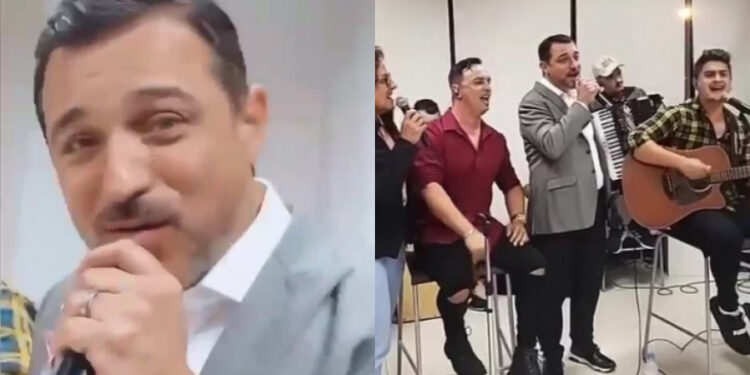 Em meio à crise na Polícia Civil, governador canta em ‘festa’