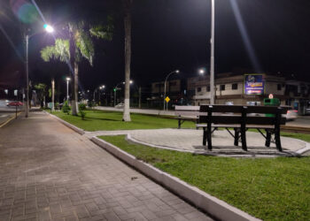 Pracinhas são revitalizadas na Rua José Leier em Jaraguá do Sul