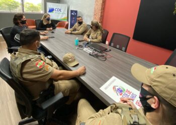 Comércio de Jaraguá do Sul discute parceria com a PM por mais segurança