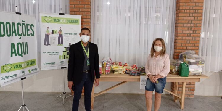 Nova entidade recebe donativos da Vacinação Solidária em Jaraguá do Sul