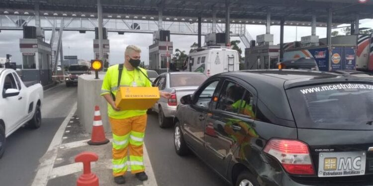 BR-101 tem papa-fila no pedágio
