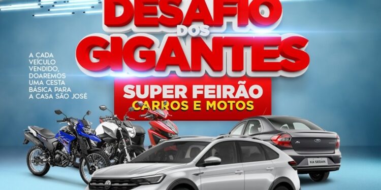 Feirão de carros e motos acontece neste fim de semana em Jaraguá do Sul