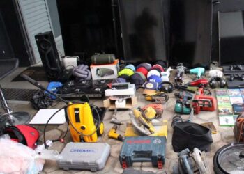 [FOTOS] Objetos recuperados após furtos em Jaraguá estão na Delegacia