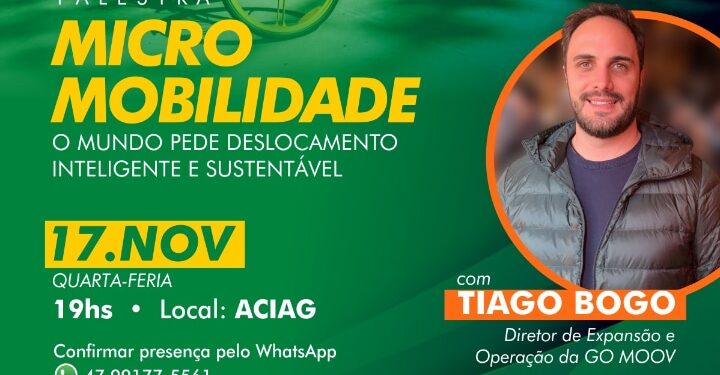 Núcleo do Jovem Empreendedor da ACIAG promove encontro sobre micromobilidade