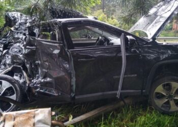 Duas crianças morrem em acidente na Serra Dona Francisca em Campo Alegre