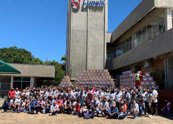 Colaboradores da Lunelli fazem arrecadação voluntária e doam mais 4,5 mil quilos de alimentos
