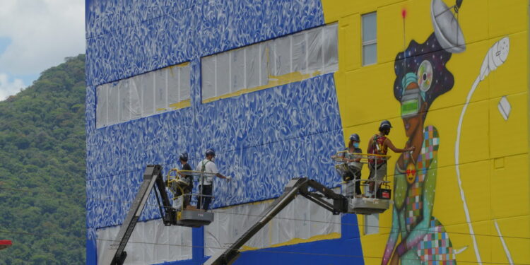 Parque da Inovação ganha grafite gigante e novas esculturas
