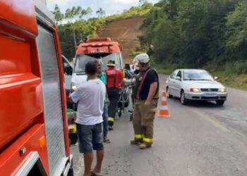 Duas pessoas morrem em grave acidente na BR-470
