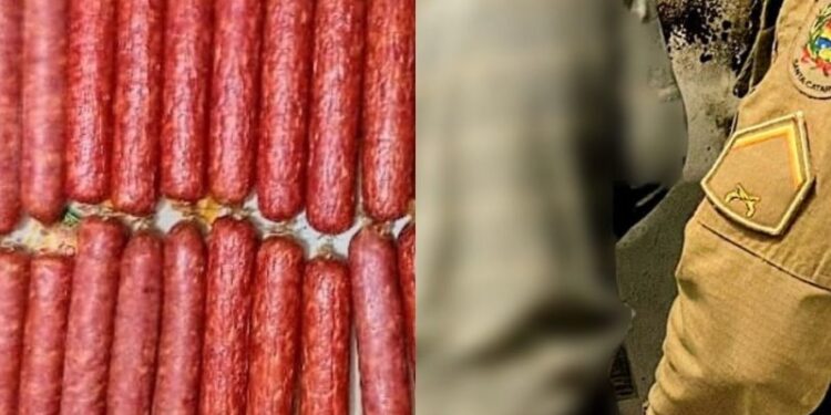 Homem furta mais de 20 peças de salame em supermercado de Penha