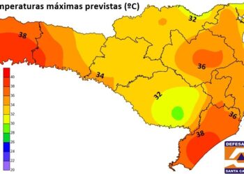 Defesa Civil emite aviso meteorológico para onda de calor intenso dos próximos dias em SC