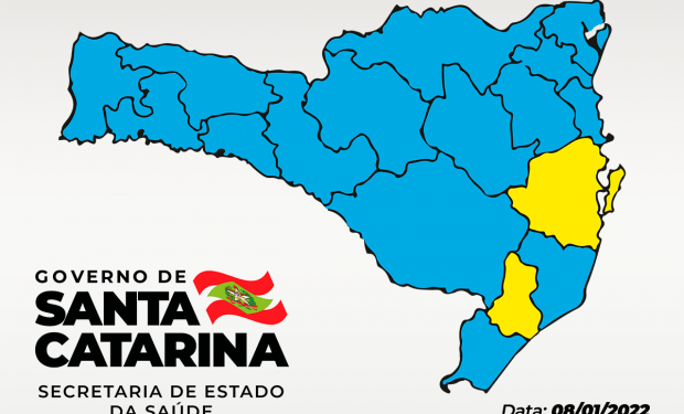 Matriz de Risco aponta duas regiões no nível alto para Covid-19 em Santa Catarina
