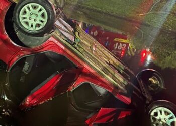 Homem morre após capotamento em Jaraguá do Sul