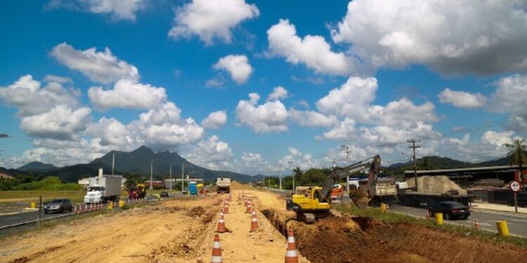 Seguem as obras no trecho estadualizado da BR-280, em Guaramirim