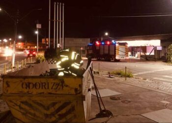 Princípio de incêndio é registrado em posto de combustíveis em Schroeder