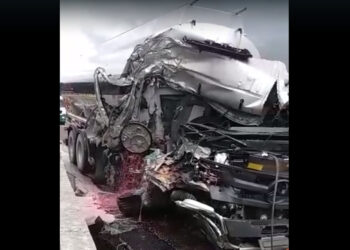 [Vídeo] Motorista de posto de combustível de Guaramirim se envolve em acidente na BR-101