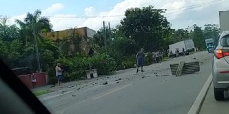 Motociclista morre após acidente na SC-110, em Jaraguá do Sul