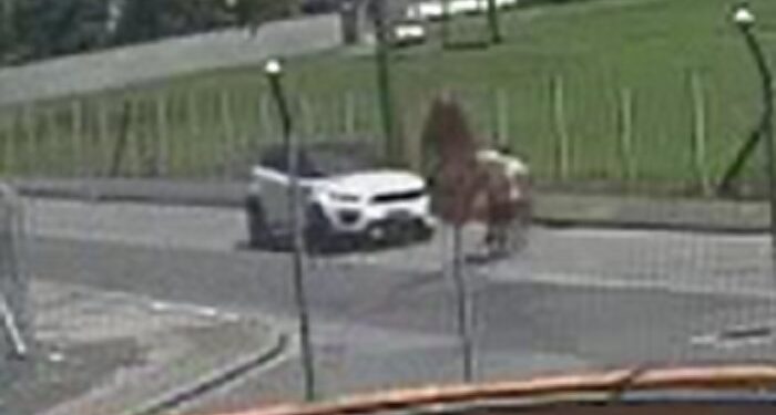 [Vídeo] Adolescentes em bicicleta motorizada são atingidos por carro em Blumenau