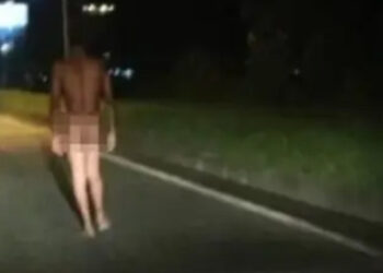 [VÍDEO] Homem nu é visto caminhando em Joinville